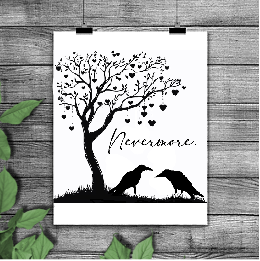 Instant Download SVG file - Nevermore