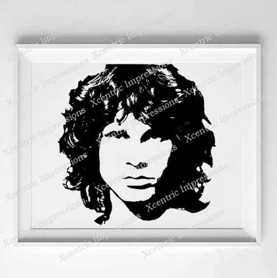 Jim Morrison Print, the Doors Digital Print gift, Custom digital print,  Jim Morrison gift, Doors fan digital print, the doors gift