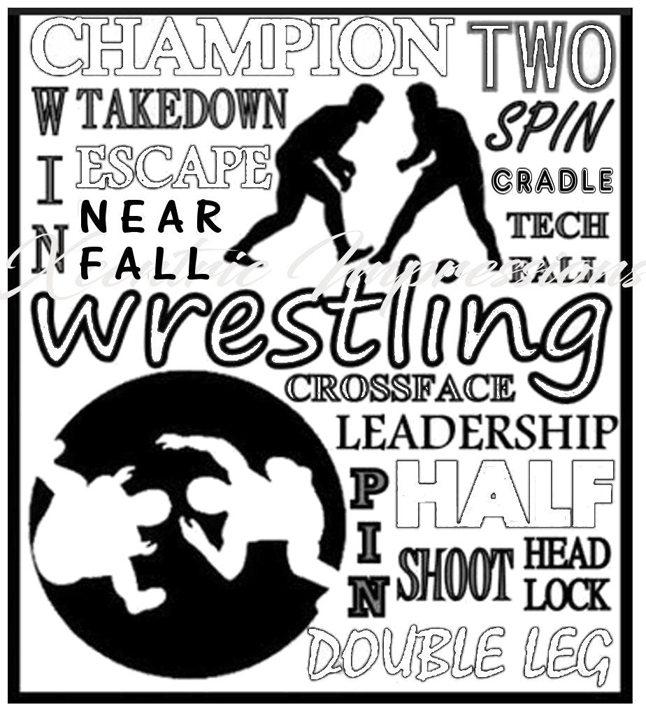 Wrestling Locker Sign - PDF