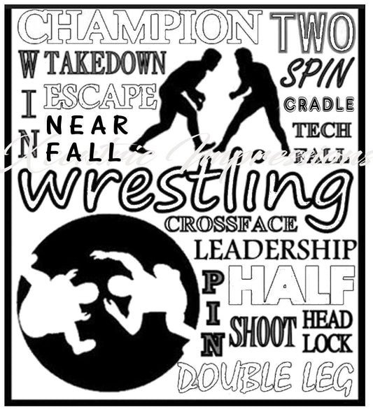 Wrestling Locker Sign - PDF