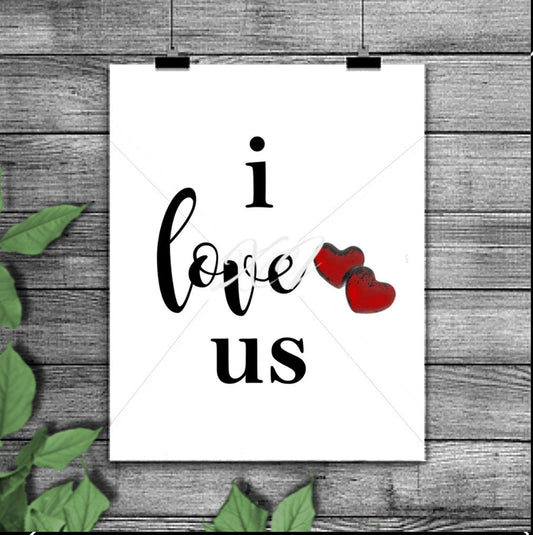 I love us, love, love svg, love png, love silhouette, love stencil, love cut file, valentine's day, heart