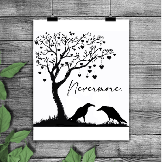 Instant Download SVG file - Nevermore